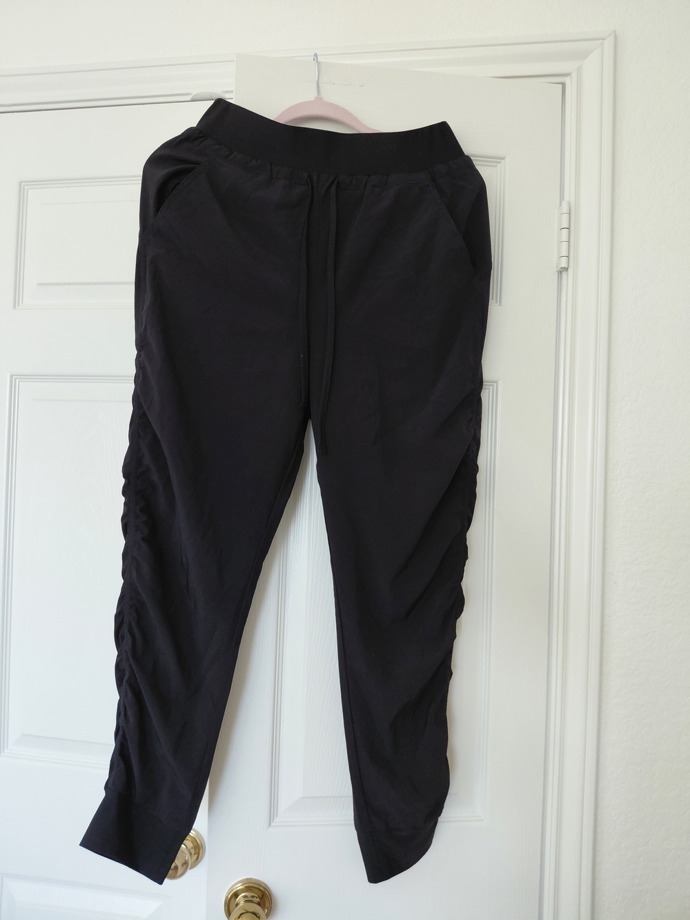 Jolt Black Drawstring Jogger Pants